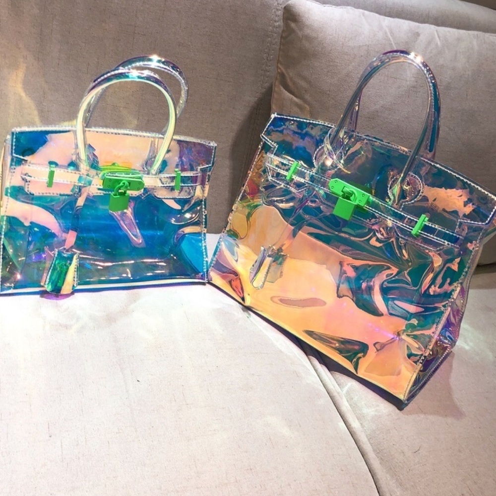 Iridescent Clear Purse